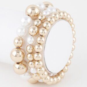 Triple Pearl Beaded Bracelet